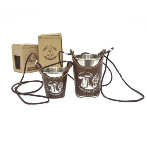 Gift set of glasses in cases " I am a mushroom hunter" - PNCH-10zg